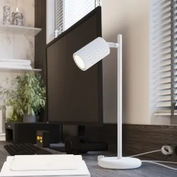 Oswietlenie-sufitowe - lampa listwa sufitowa 6 ruchomych reflektorków biała karbon sl.1546 sollux 