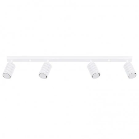 Oswietlenie-sufitowe - lampa listwa sufitowa 6 ruchomych reflektorków biała karbon sl.1546 sollux 