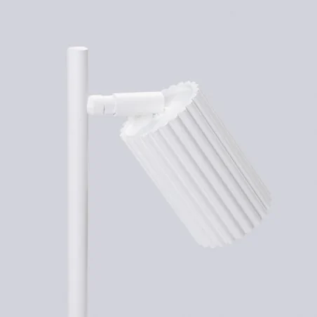 Lampki-biurkowe - lampka na biurko prosta nowoczesna tuba gu10 karbon biała sollux sl.1548 