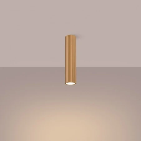 Oswietlenie-sufitowe - modna lampa przysufitowa rurowa karbon 30 złoty sollux sl.1551 