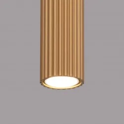 Oswietlenie-sufitowe - modna lampa przysufitowa rurowa karbon 30 złoty sollux sl.1551 