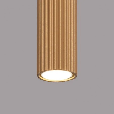 Oswietlenie-sufitowe - modna lampa przysufitowa rurowa karbon 30 złoty sollux sl.1551 