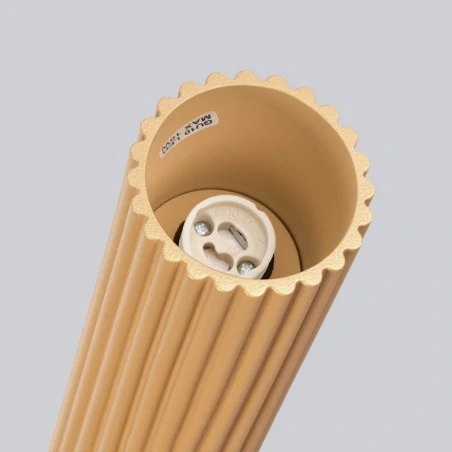 Oprawy-sufitowe - oprawa natynkowa sufitowa długa tuba złota gu10 karbon sl.1553 sollux 