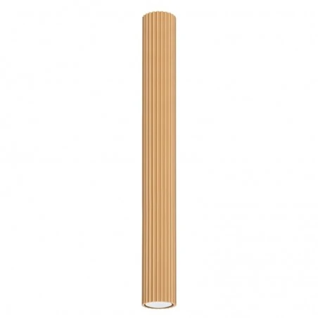 Oprawy-sufitowe - oprawa natynkowa sufitowa długa tuba złota gu10 karbon sl.1553 sollux 