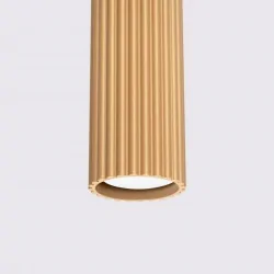 Lampy-sufitowe - lampa wisząca oprawa sufitowa tuba karbon 1 złoty sollux sl.1554 