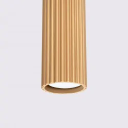 Lampy-sufitowe - lampa wisząca do jadalni 3 złote tuby karbon 3l sollux sl.1556 