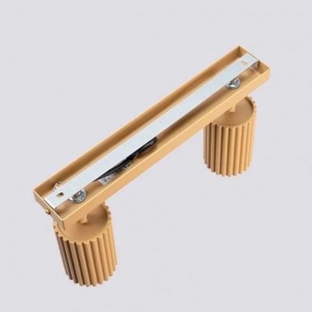 Oswietlenie-sufitowe - lampa sufitowa spot podwójny złoty gu10 karbon sl.1561 sollux 