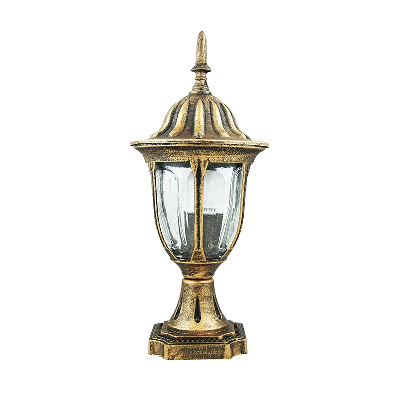 Lampy-ogrodowe-stojace - lampa ogrodowa stojąca patynowa 38cm e27 12w led florencja 302588 polux firmy POLUX GOLDLUX 