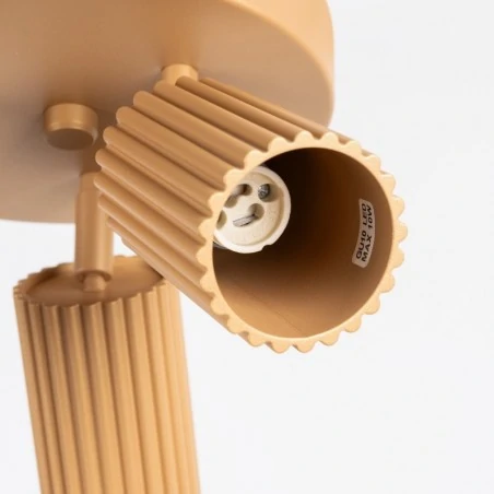 Oswietlenie-sufitowe - lampa sufitowa potrójna plafon 3 karbowane klosze złota karbon sl.1563 sollux 