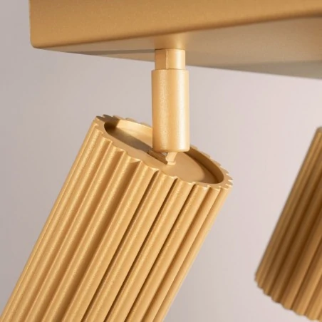 Oswietlenie-sufitowe - plafon przysufitowy lampa 4 reflektory tuby karbon 4 sollux sl.1564 