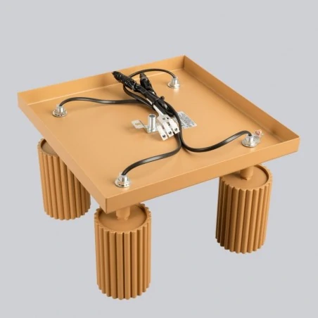 Oswietlenie-sufitowe - plafon przysufitowy lampa 4 reflektory tuby karbon 4 sollux sl.1564 