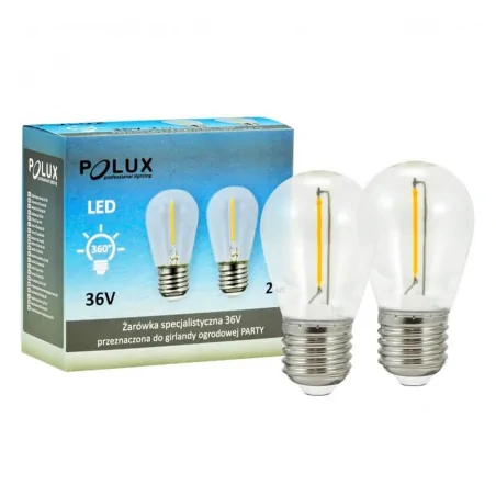 Gwint-trzonek-e27 - żarówki s14 filament do girlandy party polux (2szt) 