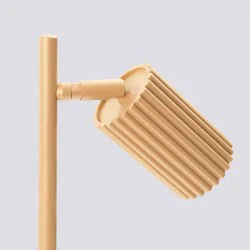 Lampki-biurkowe - lampa biurkowa nowoczesna złota przewodowa karbon sollux sl.1567 