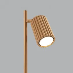 Lampki-biurkowe - lampa biurkowa nowoczesna złota przewodowa karbon sollux sl.1567 