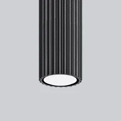 Oprawy-sufitowe - lampa sufitowa tuba natynkowa czarna na żarówkę gu10 karbon sl.1570 sollux 