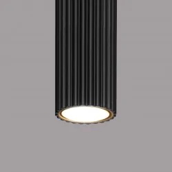 Oprawy-sufitowe - lampa sufitowa tuba natynkowa czarna na żarówkę gu10 karbon sl.1570 sollux 