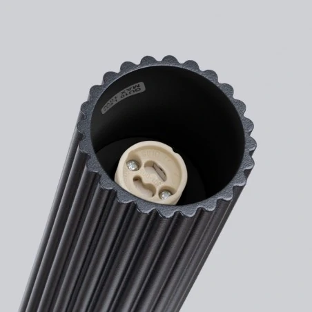 Oprawy-sufitowe - lampa sufitowa tuba natynkowa czarna na żarówkę gu10 karbon sl.1570 sollux 