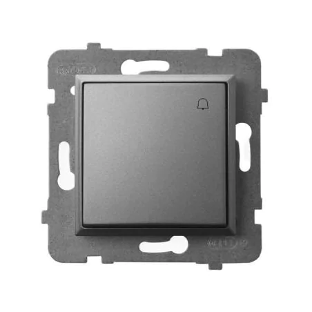 Wlaczniki-i-przyciski-dzwonkowe - włącznik zwierny dzwonek szary mat łp-6u/m/70 aria ospel 