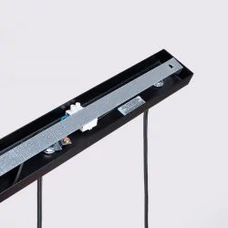 Lampy-sufitowe - lampa sufitowa 3 wiszące karbowane tuby gu10 czarna karbon sollux 
