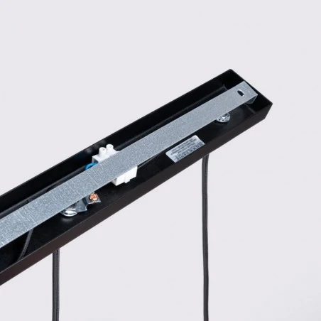 Lampy-sufitowe - lampa sufitowa 3 wiszące karbowane tuby gu10 czarna karbon sollux 