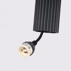 Lampy-sufitowe - lampa sufitowa 3 wiszące karbowane tuby gu10 czarna karbon sollux 