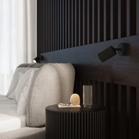 Kinkiety-do-salonu - kinkiet karbon czarny z włącznikiem lampa na ścianę tuba sollux sl.1579 