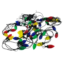 Oswietlenie-choinkowe - lampki choinkowe retro w kształcie kolorowych szyszek led 