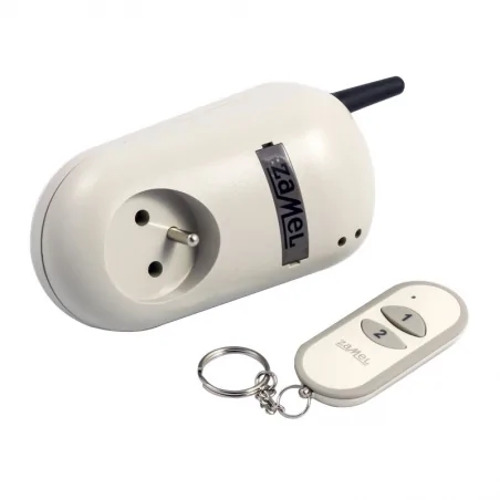 Zestawy-sterowania-bezprzewodowego - zamel rwg-01k gniazdo zdalnie sterowane z pilotem zdalnie sterowane + pilot (rwg-01+p-257/2) 