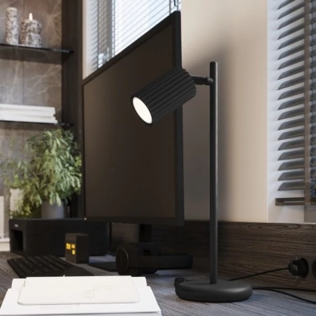 Oswietlenie-sufitowe - plafon poczwórny listwa 4 tuby karbon 4l czarny sollux sl.1584 