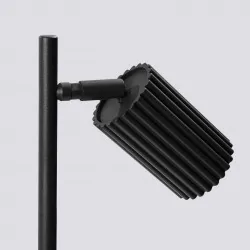 Lampki-biurkowe - lampa biurkowa nowoczesna do gabinetu karbon czarna sollux sl.1586 