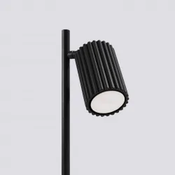 Lampki-biurkowe - lampa biurkowa nowoczesna do gabinetu karbon czarna sollux sl.1586 