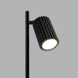 Lampki-biurkowe - lampa biurkowa nowoczesna do gabinetu karbon czarna sollux sl.1586 