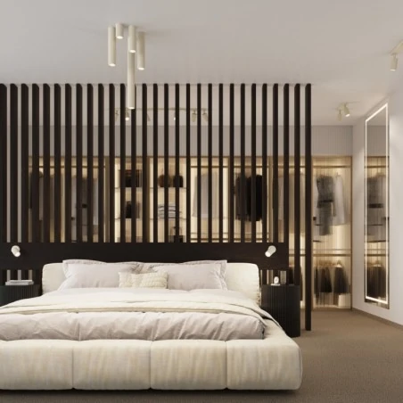 Oswietlenie-sufitowe - oprawa natynkowa tuba przysufitowa beż karbon 20 sollux sl.1588 