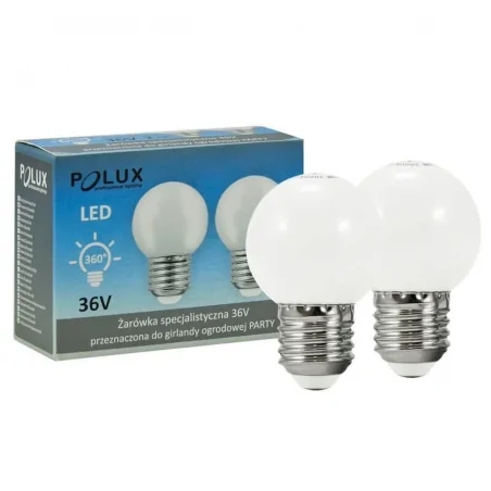 Zarowki-led - żarówki g45 białe 36v do girlandy party (2 szt. w zestawie) polux 