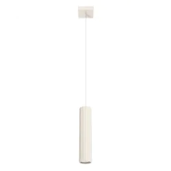 Lampa wisząca Tuba kremowa...