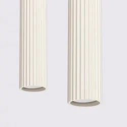 Lampy-sufitowe - lampa sufitowa 2 wiszące tuby karbon 2 beżowy sollux sl.1593 
