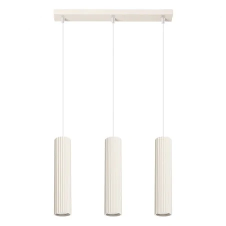 Lampy-sufitowe - lampa wisząca potrójna do kuchni nad wyspę karbon 3l beżowy sollux sl.1594 