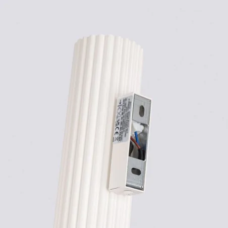 Kinkiety-do-salonu - kinkiet podwójny tuba ścienna góra- doł karbon 30 beżowy sollux sl.1596 