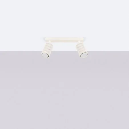 Oswietlenie-sufitowe - lampa sufitowa listwa podwójna karbon 2 beżowy sollux sl.1599 