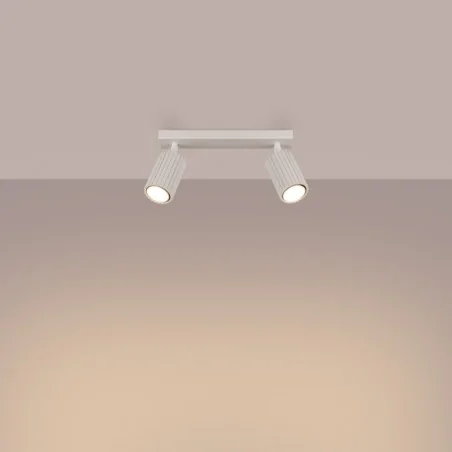 Oswietlenie-sufitowe - lampa sufitowa listwa podwójna karbon 2 beżowy sollux sl.1599 