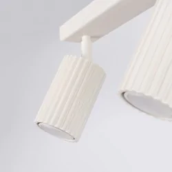 Oprawy-sufitowe - lampa sufitowa w formie listwy oświetleniowej 3 ruchome klosze beżowa karbon sl.1600 sollux 