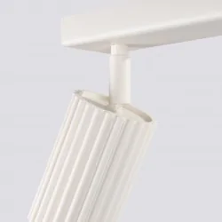 Oprawy-sufitowe - lampa sufitowa w formie listwy oświetleniowej 3 ruchome klosze beżowa karbon sl.1600 sollux 