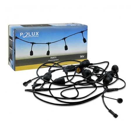 Lampy-ogrodowe-wiszace - sznur do girlandy ogrodowej bez żarówek 308788  polux 