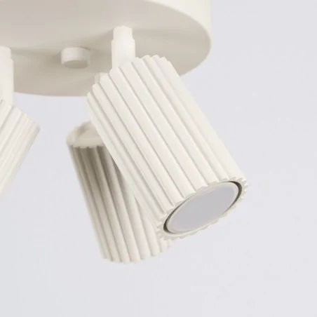 Oswietlenie-sufitowe - plafon przysufitowy spot potrójny karbon 3p beżowy sollux sl.1601 