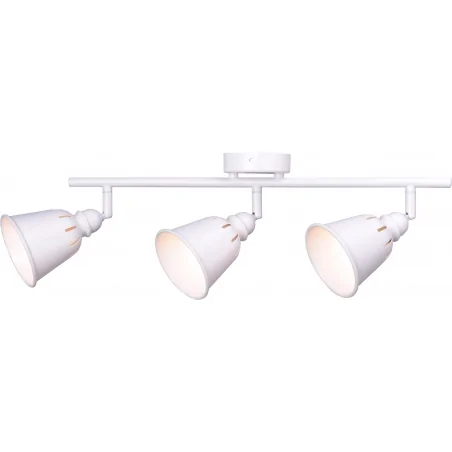 Kinkiety - spot oświetleniowy potrójny biały fiona 3xe14 polux 