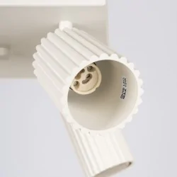Oprawy-sufitowe - lampa sufitowa poczwórna beżowa spot gu10 karbon sl.1602 sollux 
