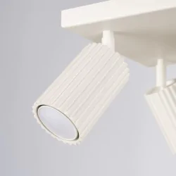 Oprawy-sufitowe - lampa sufitowa poczwórna beżowa spot gu10 karbon sl.1602 sollux 