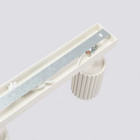 Oswietlenie-sufitowe - plafon długa lampa na sufit 4 tuby karbon 4l beżowy sollux sl.1603 