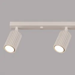 Oswietlenie-sufitowe - plafon długa lampa na sufit 4 tuby karbon 4l beżowy sollux sl.1603 