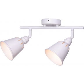 Lampy-sufitowe - oświetlenie typu reflektor spot podwójny biały fiona 2xe14 polux